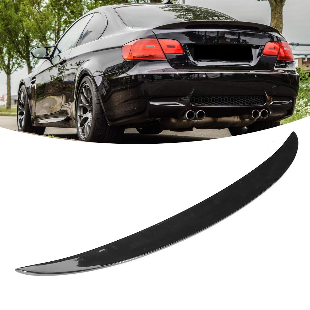 Tylny Spojler Bagażnika do Serii 3 E92 Coupe 2007-2013, Błyszczący | Plastik ABS, Wysoki Połysk, Zabezpieczony UV, do M3 E92 2007-2013, łatwy montaż z taśmą, Poprawia aerodynamikę i docisk.