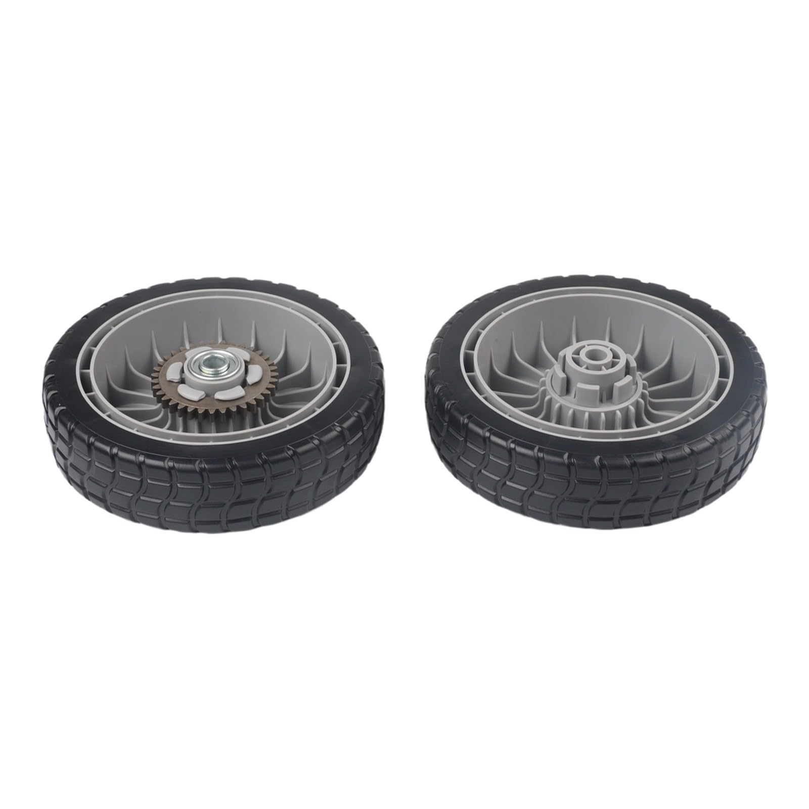 Ruedas para cortacésped HRR216 HRS216 HRT216, neumáticos delanteros y traseros de 8 x 2 pulgadas con kit de engranajes de transmisión de 12 dientes, para piezas de repuesto 44710-VL0-L02ZB, 4