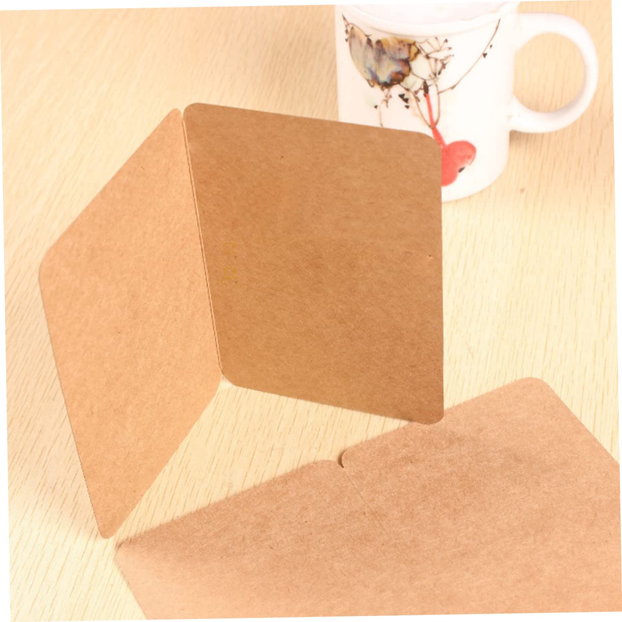 Lot De 100 Cartes De Vœux Vierges En Papier Pour La Fabrication De Cartes De Vœux