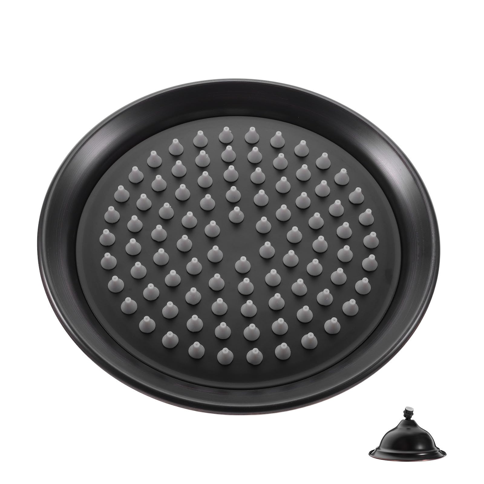 DOITOOL Cabezal de Ducha Vintage de Cobre Diseño Grande en Forma de Campana para Baño, Rociador de Ducha Amplia Cobertura y Estabilidad Estructural, Adecuado para Familias y Uso Matutino