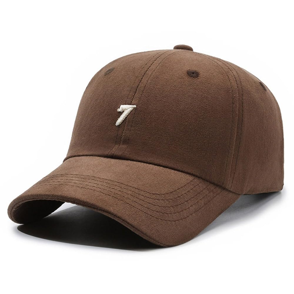 Men's & Women's Caps Cotton Baseball Cap Lightweight Breathable Embroidered Caps | Sports Hats | Trucker Hat (Brown)-image-26