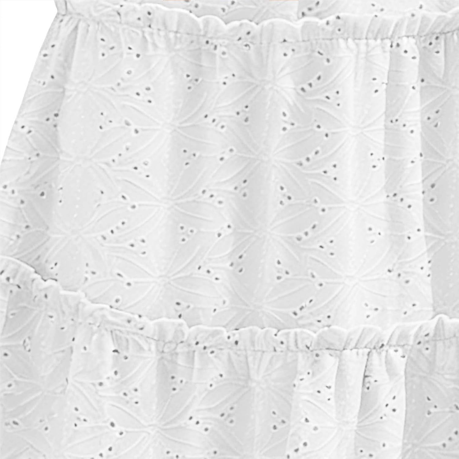 Womens Maxi Skirt Boho Flowy Flared Ruffle Maxi Skirts Lace Embroidered High Waist Skirt Vacation Crochet Skirts