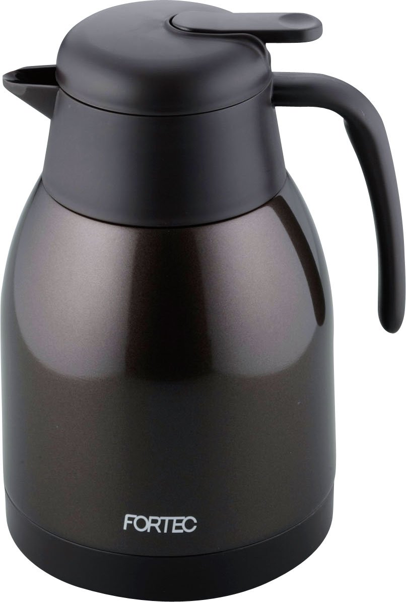 FHR-7379 Fortec House Tabletop Pot, 3.1 gal (1.4 L), Brown, Lever Type Stopper, Vacuum Insulated Construction, Hot or Cold Retention