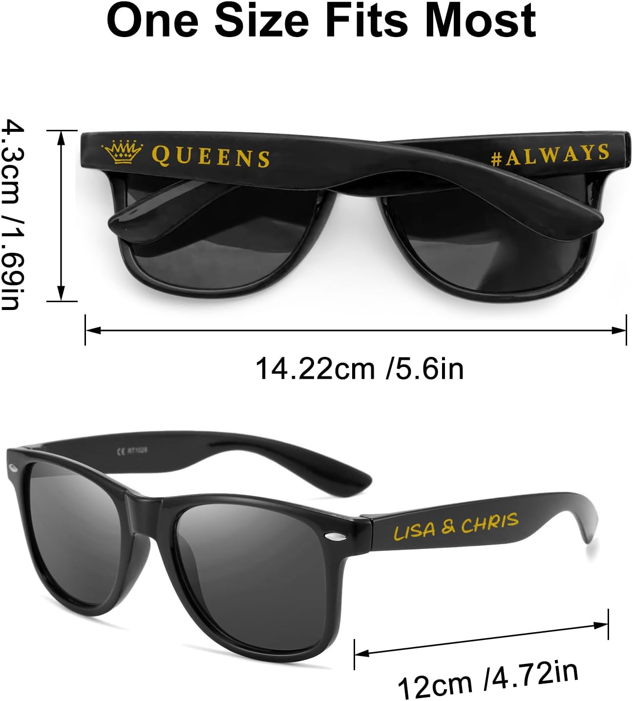 Custom Sunglasses Personalized Bulk Wedding Party Logo Birthday Bachelorette Women Groomsman Glasses Gifts