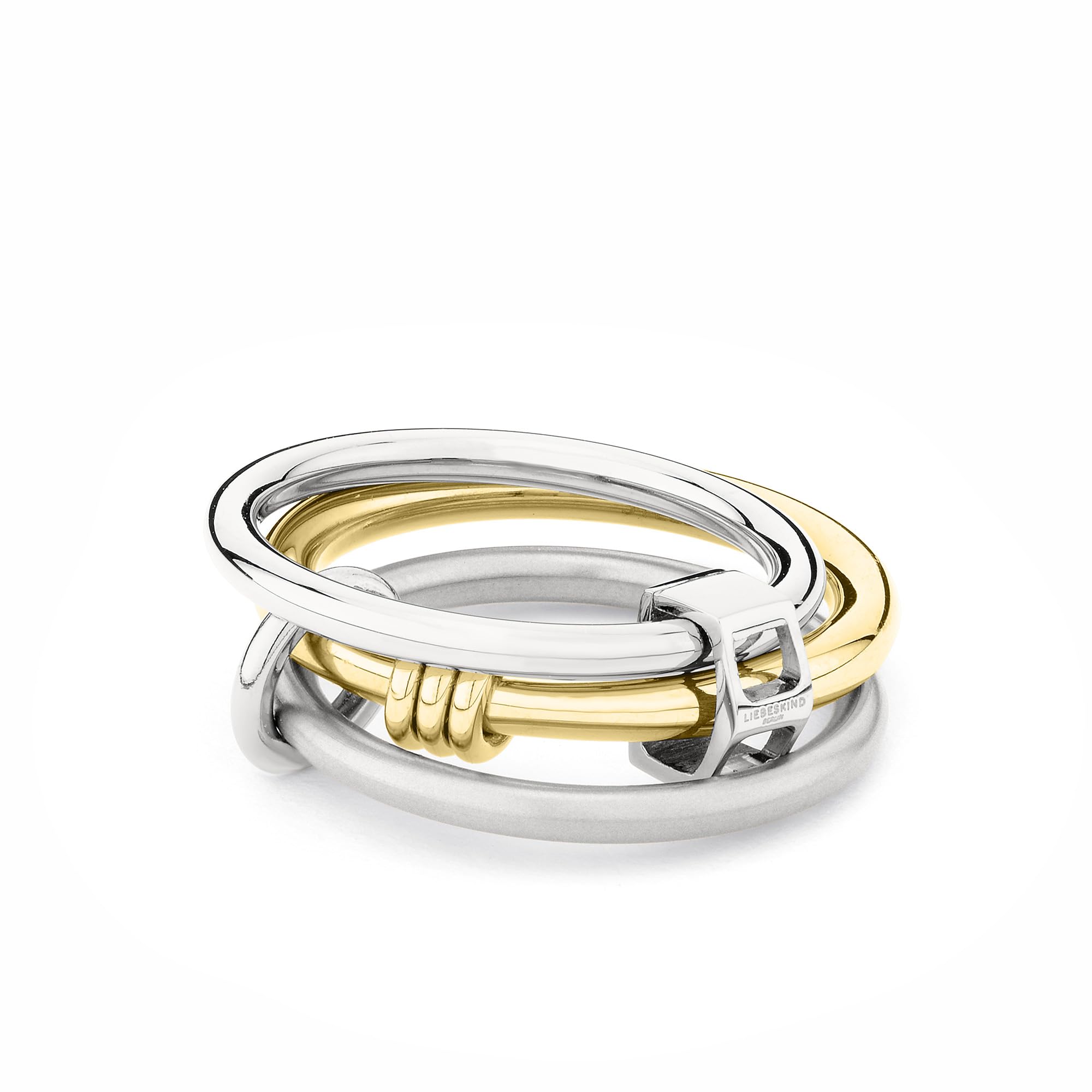 Liebeskind Berlin Ladies Ring LJ-1767-R-56 in Stainless Steel Bicolor Silver/IP Gold