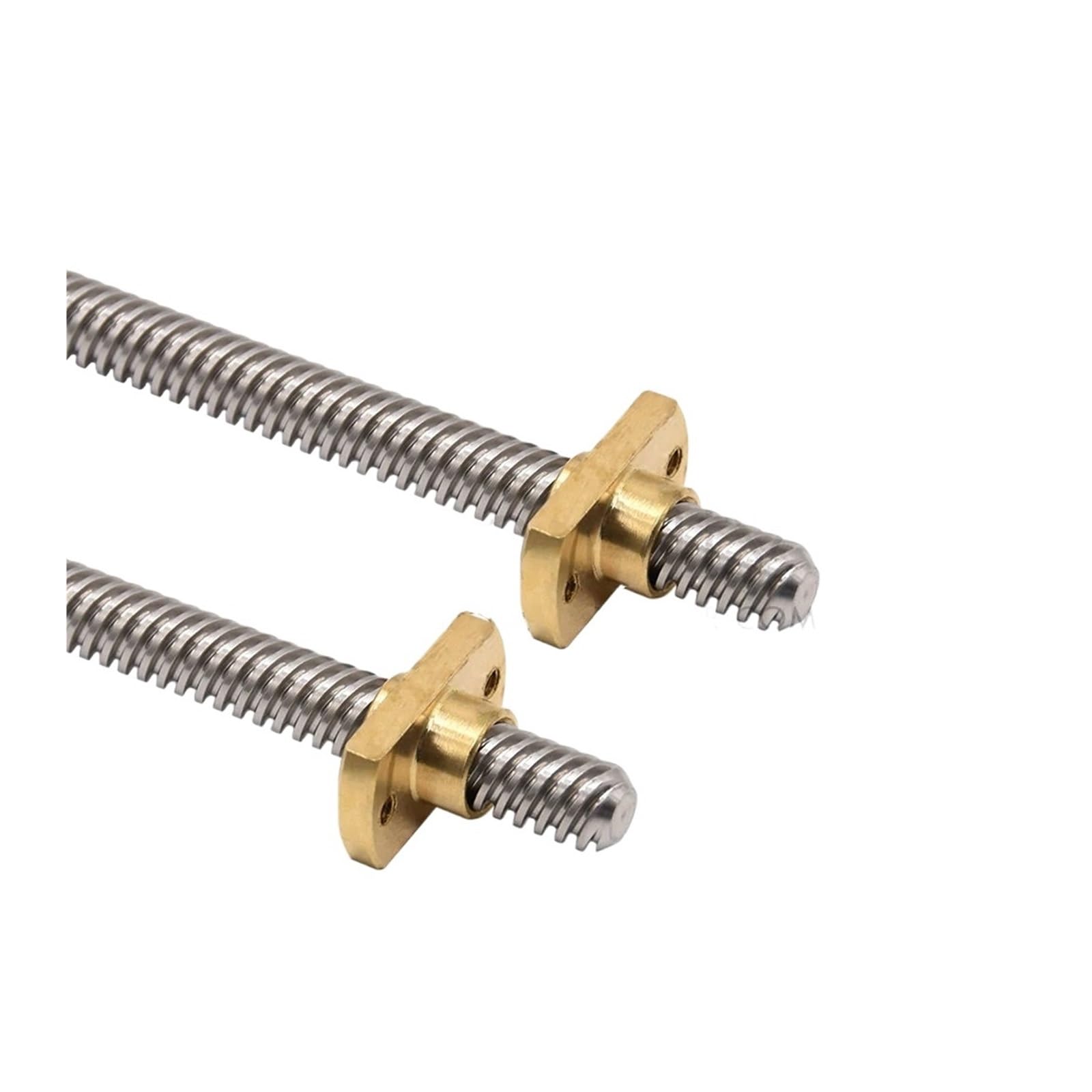 Metal Ball Screw nut T8*8 Ender 3 Lead Screw Z Axis Rod +Brass Nuts Lead 8MM 365/399/500/515mm(515MM for CR10)