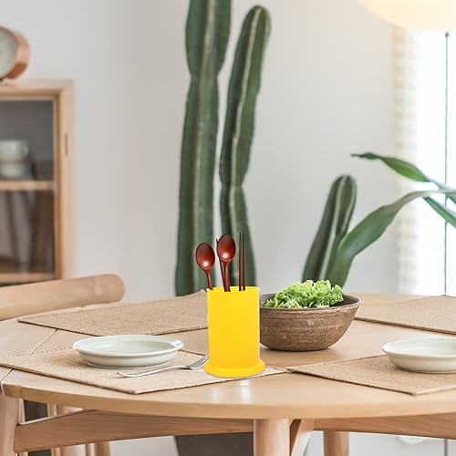 Miniatura 2 de Kichvoe Soporte para utensilios de cocina, soporte para utensilios de cocina, de plástico, cubiertos, palillos, cuchara, tenedores, organizador de