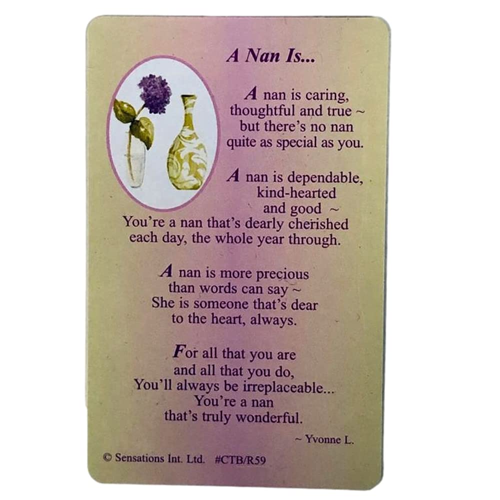 Shop Red A Nan Is.wallet Card (Sentimental Keepsake Wallet/Purse Card)