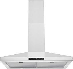 30 inch Wall Mount Range Hood, Touch Control LED Lights, 460 CFM Quiet Kitchen Stainless Steel Vent Hood with 3 Speed Exhaust Fan Ducted/Ductless Convertible, Dishwasher-Safe Baffle Filters