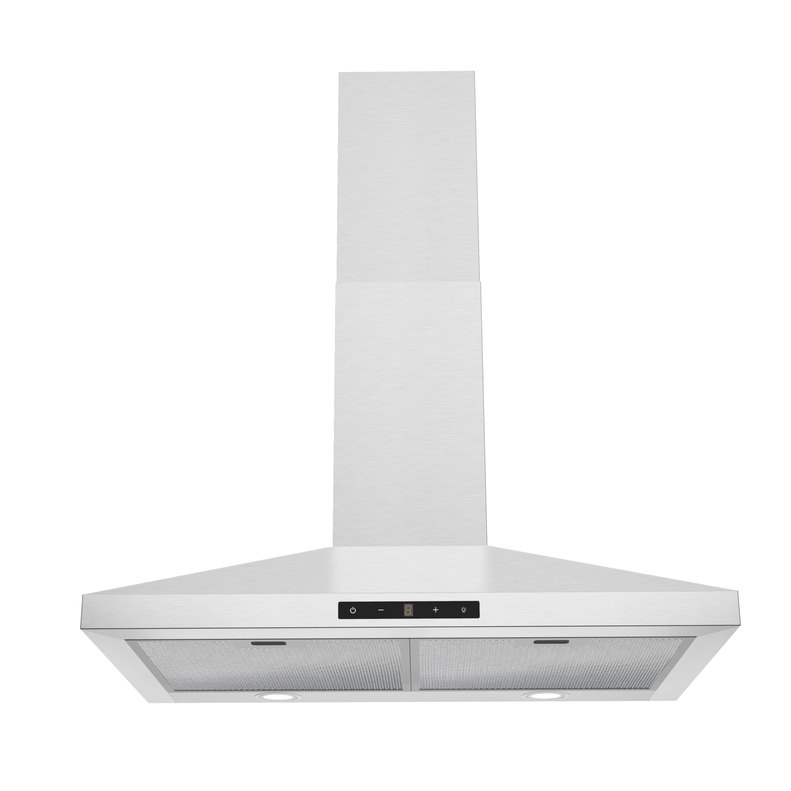 30 inch Wall Mount Range Hood, Touch Control LED Lights, 460 CFM Quiet Kitchen Stainless Steel Vent Hood with 3 Speed Exhaust Fan Ducted/Ductless Convertible, Dishwasher-Safe Baffle Filters - 1