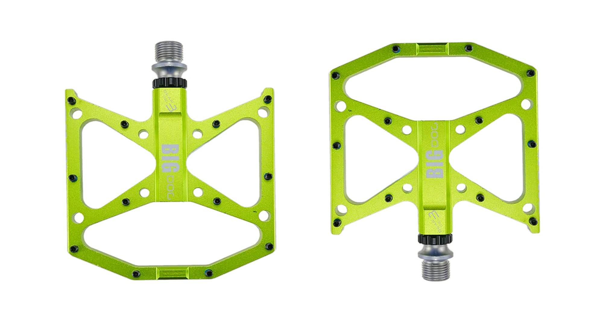 Pedali Bici,Pedali Bicicletta Ultralight Flat Foot Mountain Bike Pedals MTB CNC in lega di alluminio sigillato 3 cuscinetti antiscivolo
