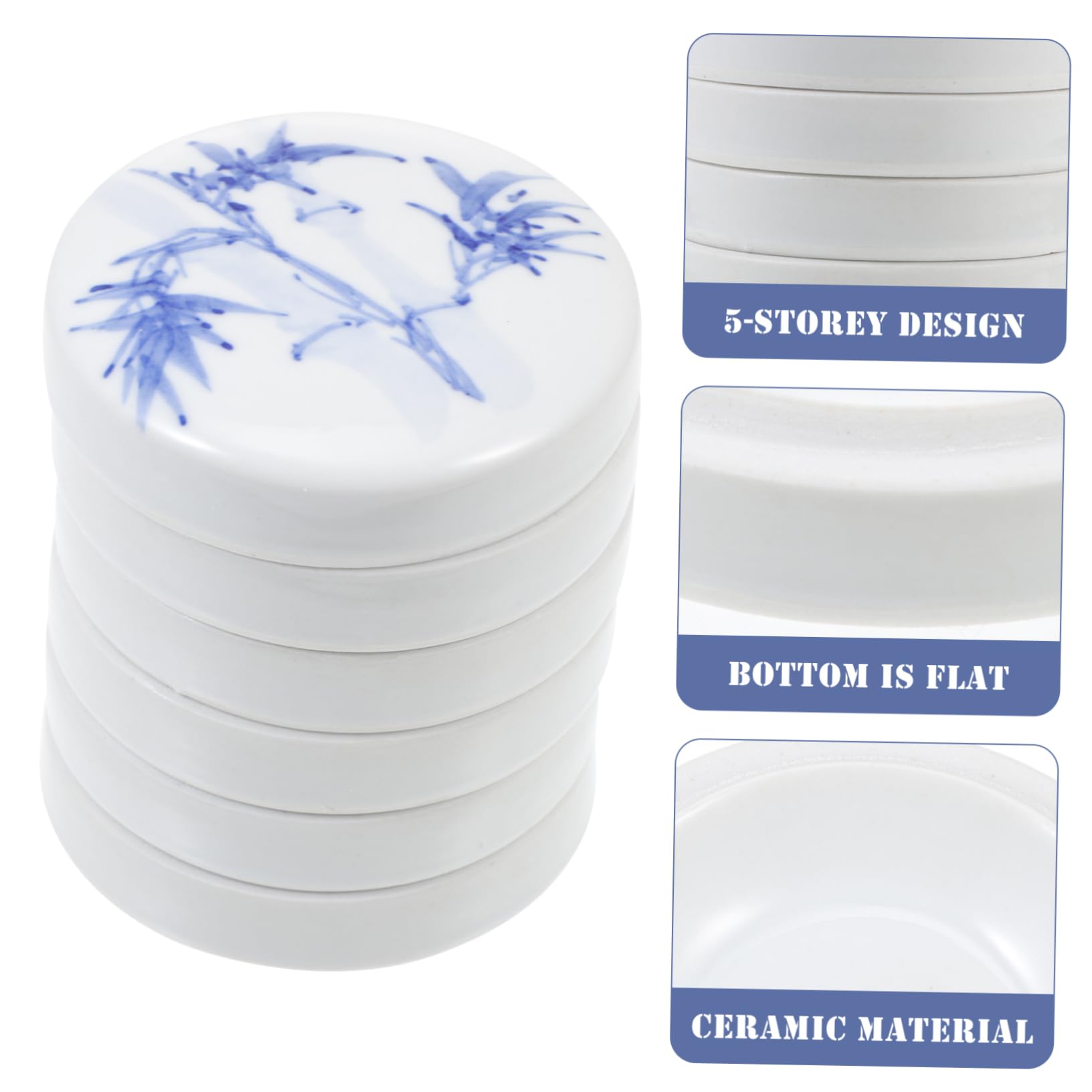 Housoutil 1 Set Mixing Tray Watercolor Pigment Palette with Layers Art Tool for Artists Students and Professionals Easy to Clean Design