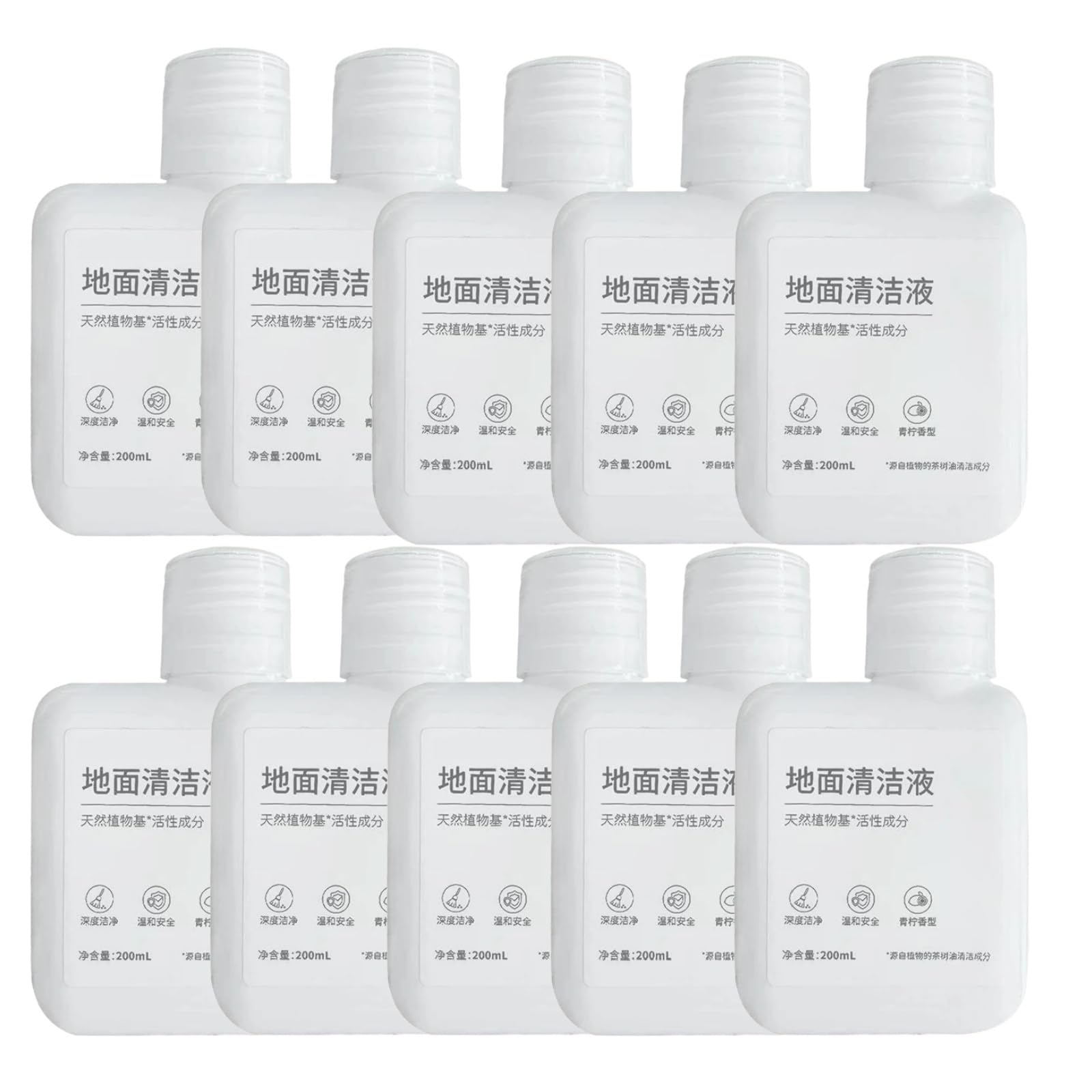 Solución de limpieza de 200 ml, compatible con Dreame X50 Ultra/X40 Ultra/X30 Ultra/H11/H11 Max/H12/H13/H12 Pro, limpiador multiusos for suelos.(200mlx10)