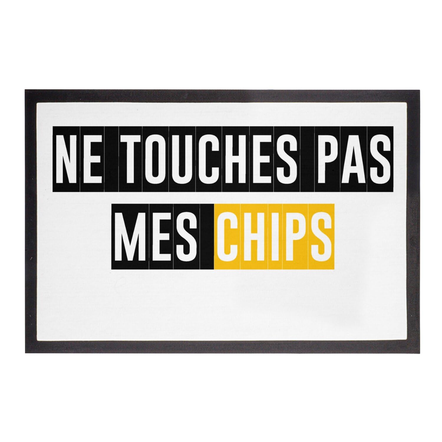 Paillasson Ne Touches Pas Mes Chips - Cadeau Idéal Crémaillère Humour Apéro