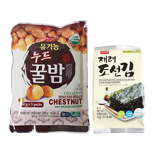 Wang Bocadillo orgánico de castañas tostadas y algas tostadas