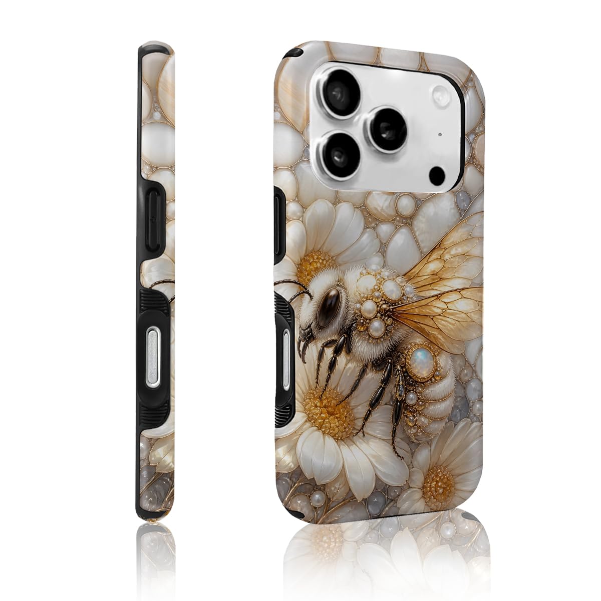 Coque iPhone 17 Pro Gem Bee double couche antichoc hybride - 8