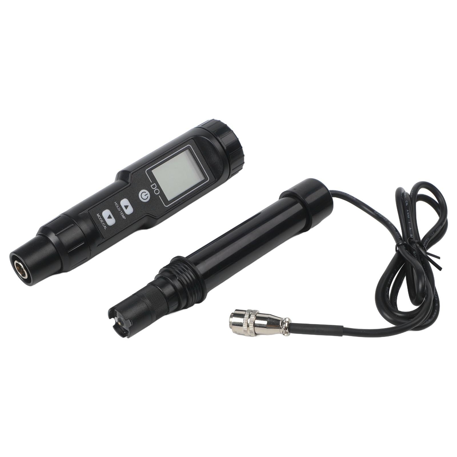 Medidor de oxígeno disuelto, probador de DO, monitor de calidad del agua, calibración automática de alta precisión, para acuario, piscina, elaboración de cerveza, hidroponía, paquete