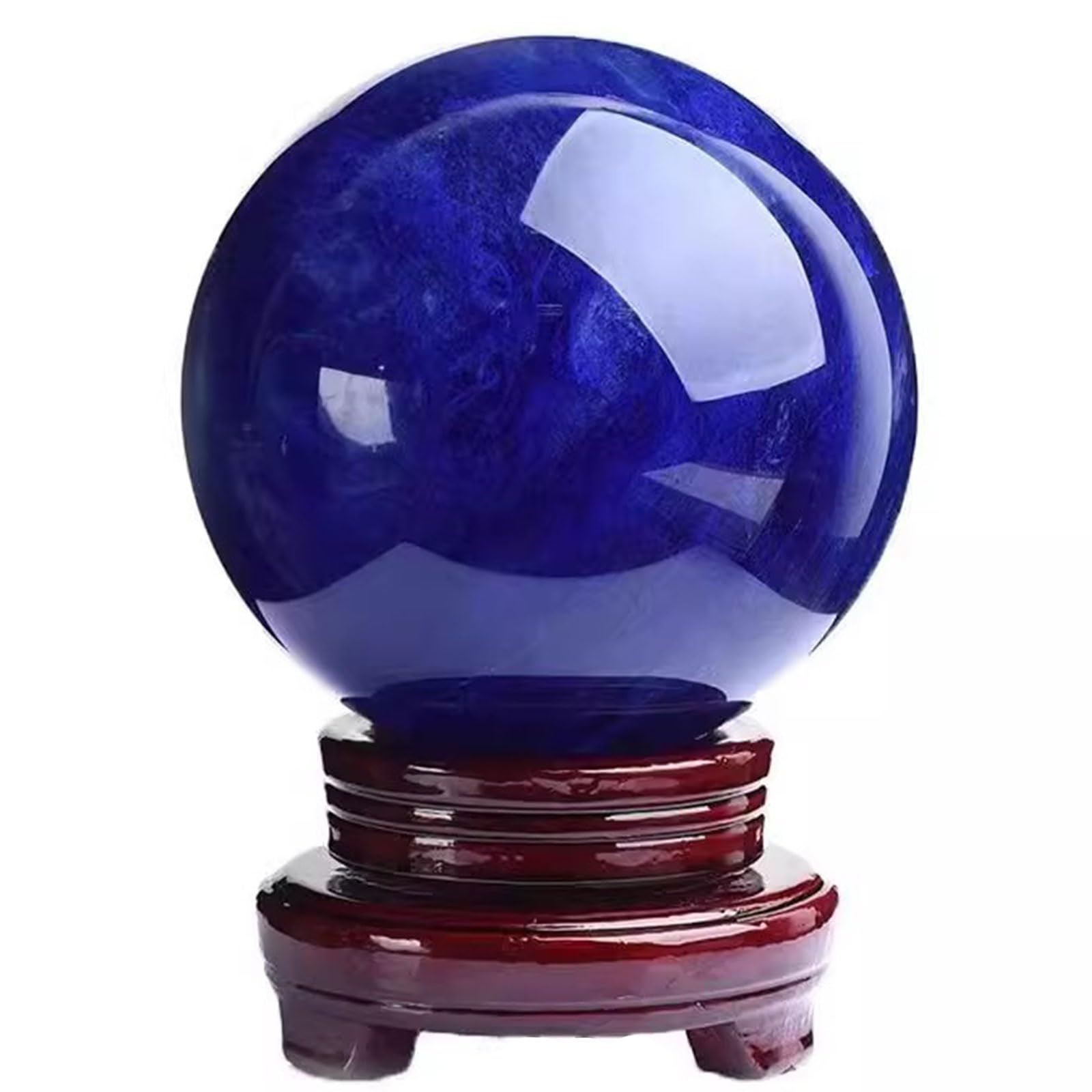 nviusdSJ Blue Melting Quartz Gemstone Sphere for Meditation Healing Gifts(Diameter 4.7")