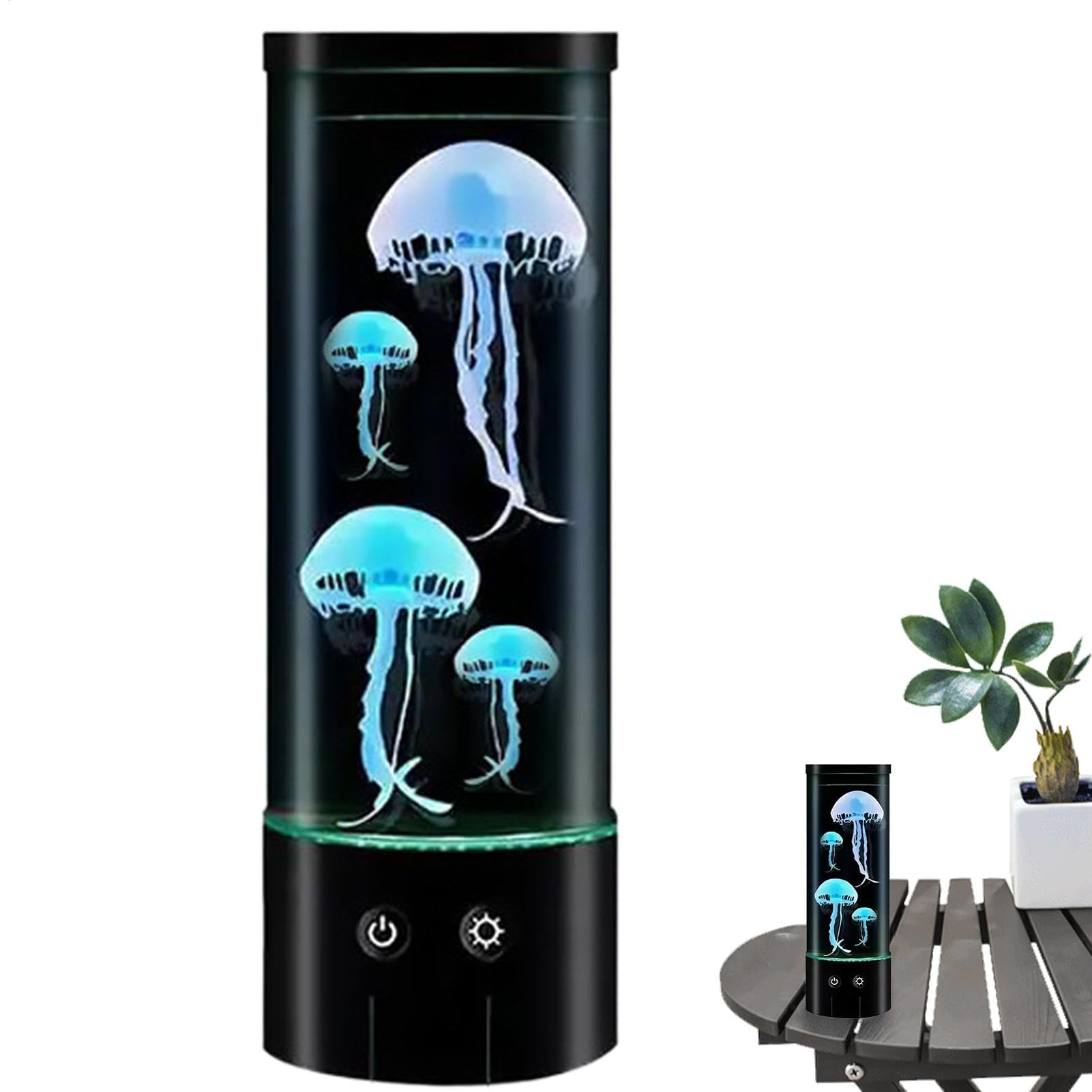 Electric Jellyfish Lamp, 7 Colors Changing Jellyfish Lamp, USB Powered Jellyfish Lamp, Jellyfish Tank Table Lamp, Jellyfish Night Light, Color Changing Jellyfish Lamp, Jellyfish Decor for Living Room