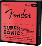 Fender 250R 3 Paquet de cordes de guitare électrique en acier nickelé - Régulière
