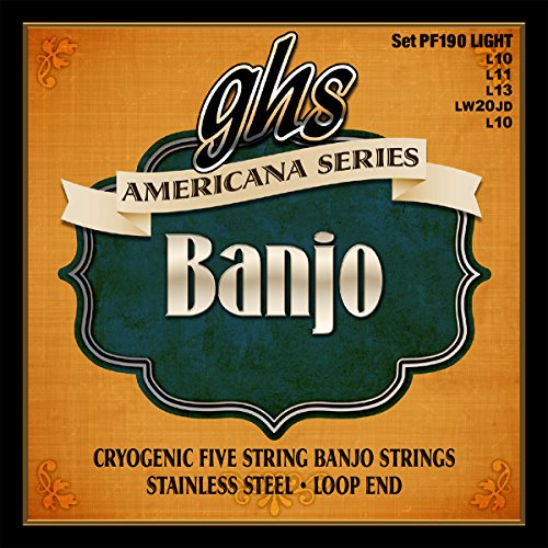 GHS Americana Series - PF190 - Banjo 5-String Set, Light