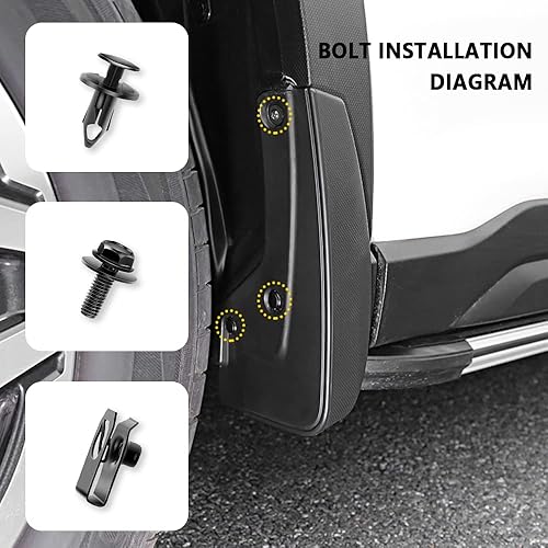 Miniatura 6 de Kit de 70 sujetadores de clips de automóvil, incluye pernos de protección contra salpicaduras del motor delantero + clips de retención de