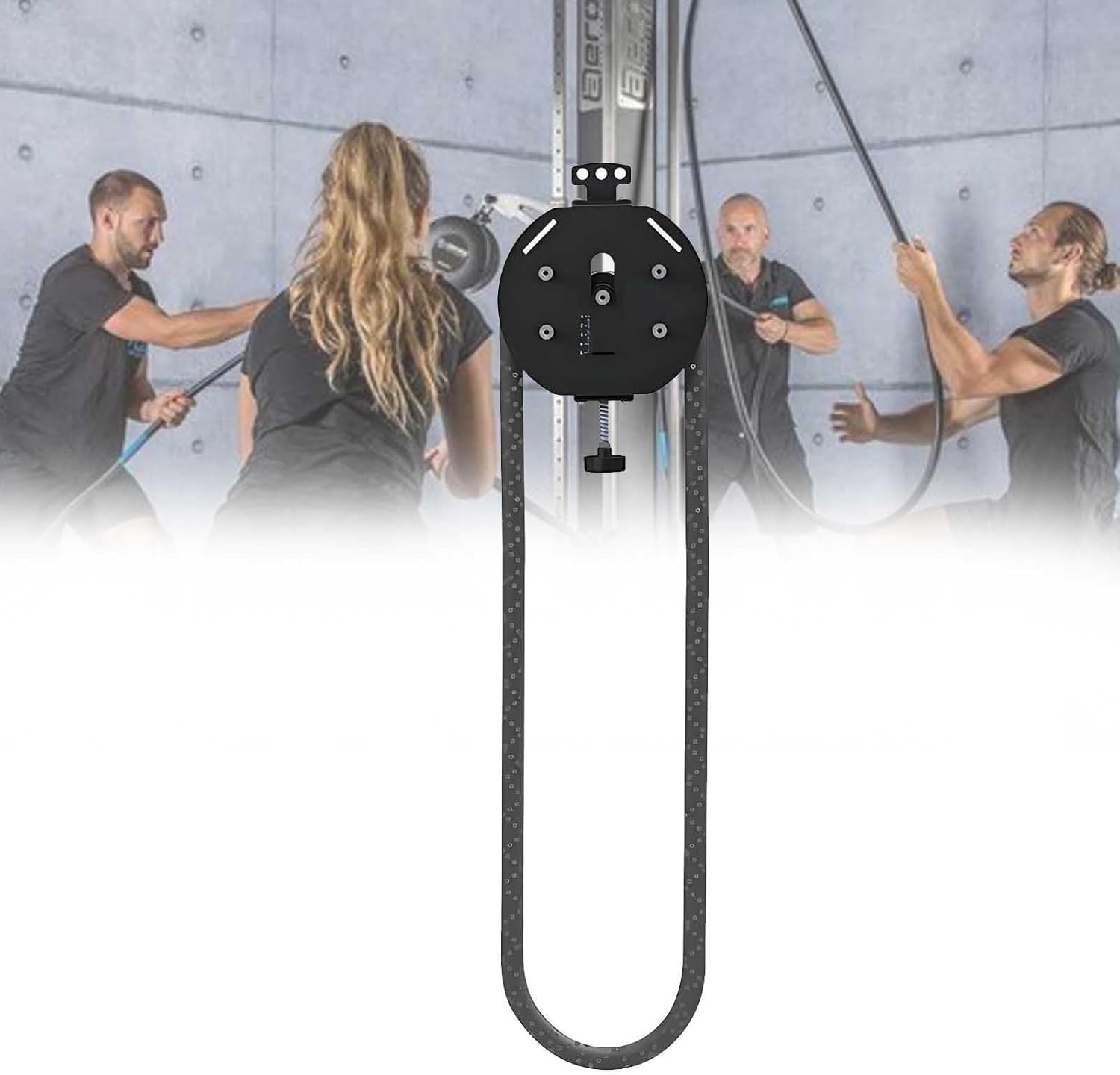 Endless Cable Trainer, Compact Home Fitness Equipment, Home Suspension Cable Trainer with Adjustable Resistance Knob, Suitable for Grip Strength, Arm, Back and Body Coordination Training.