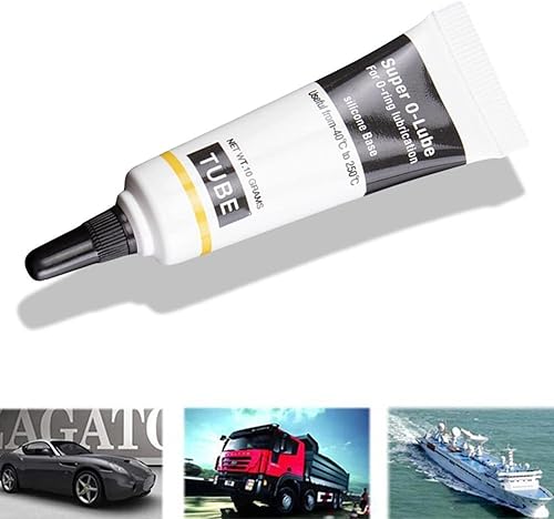 Miniatura 2 de Junta tórica Lubricante de grasa 0.35 oz Grado alimenticio Buena Lubricidad Impermeable Silicona Super O-Ring Lubricación para el hogar Lubricante