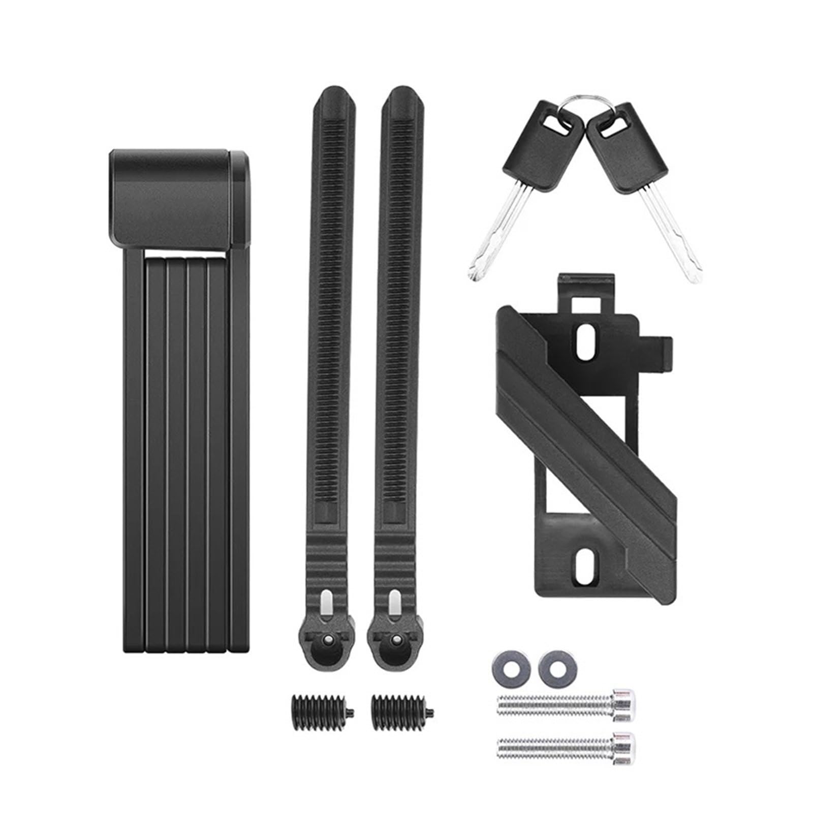 Blokada Motocykl Blokada do roweru Zabezpieczenie przed kradzieżą Rower składany Przenośny stalowy rower MTB Road E-bike Motocykl Mocny łańcuch zamek kierownicy motocykla(Black-66cm)