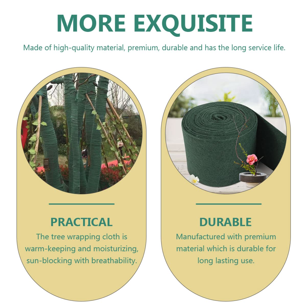 FONDOTIN 1Roll Tree Protector Wrap Winter Antifreeze Moisturizing Cloth for Fruit Trees Shrubs Ornamental Plants Durable Cold Tree Protection Cover