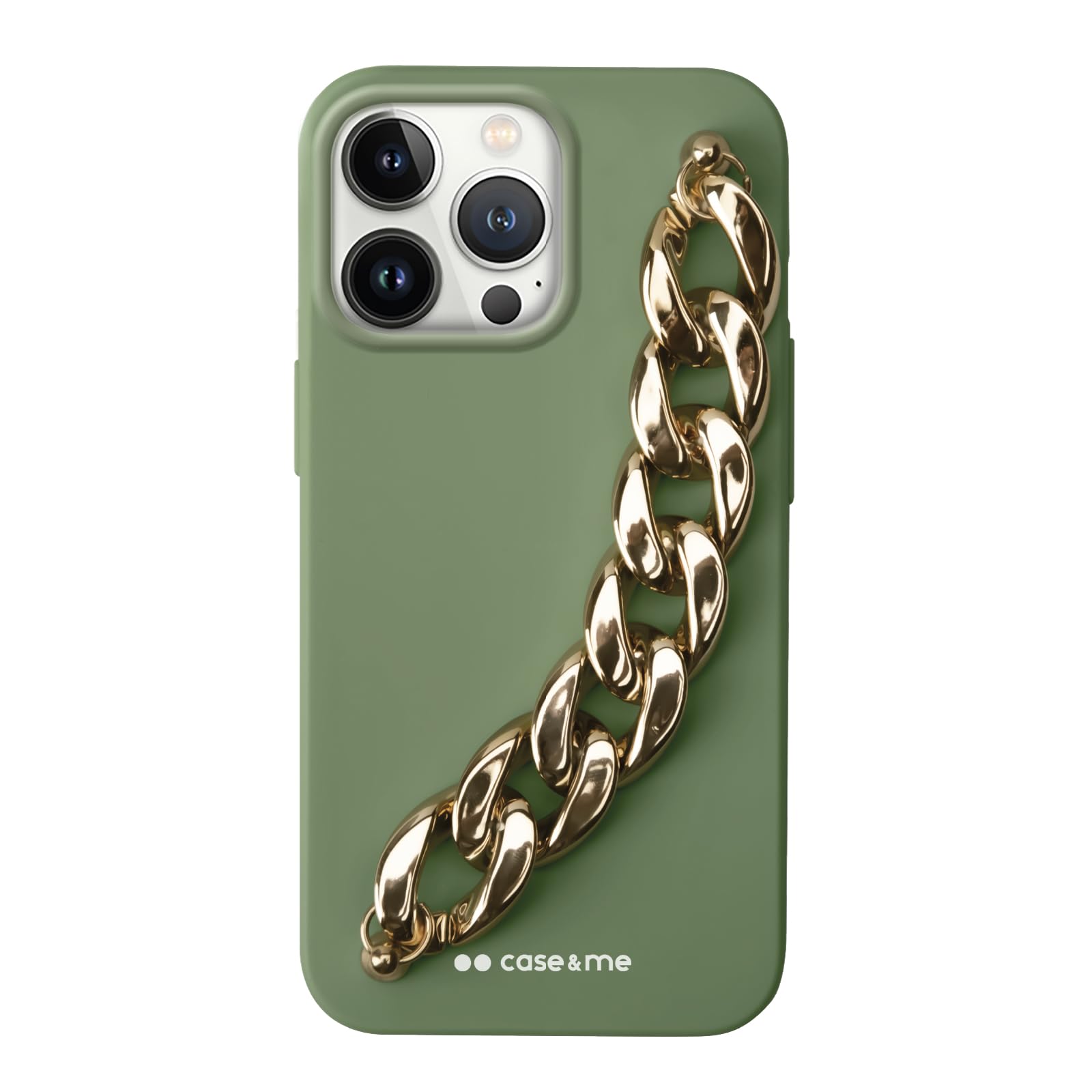 Coque de protection raffinée pour iPhone 13 Pro à poignée chaîne
