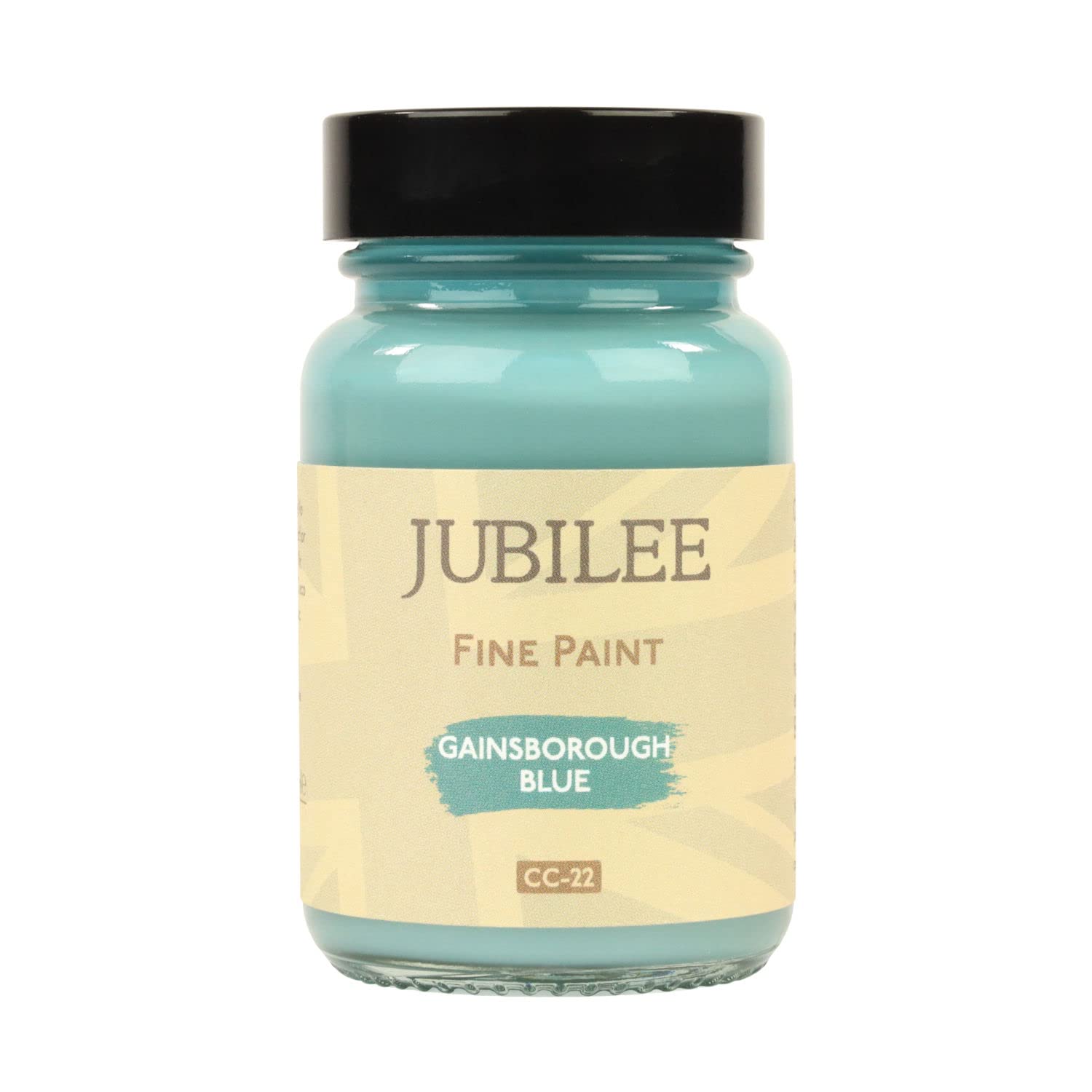 Jubilee Furniture Paint - Gainsborough Blue 60ml - Multi-Surface Paint for Wood, Metal, Glass & More - Durable, Water-Based, Soft Sheen Finish - No Primer or Wax Needed