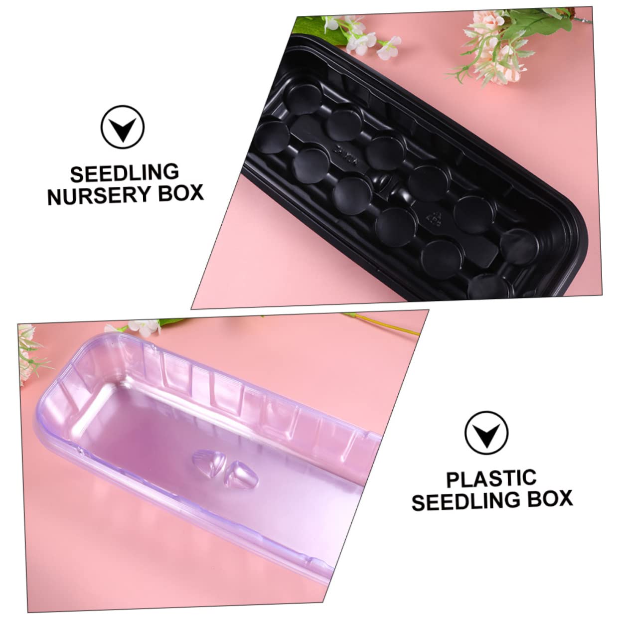 Toddmomy 12 Ensembles Boîtes de Germination pour Plantes Plateau de Propagation pour Jardin Intérieur avec Couvercles Transparent et Supports de Pellets