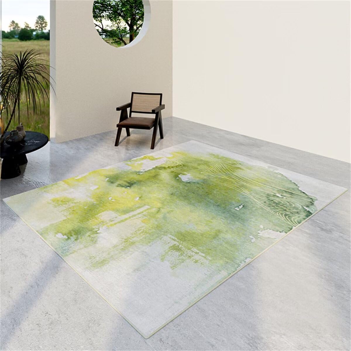 Tapis de chambre vert 40x60 pour deco bureau tapis de couloir et salon