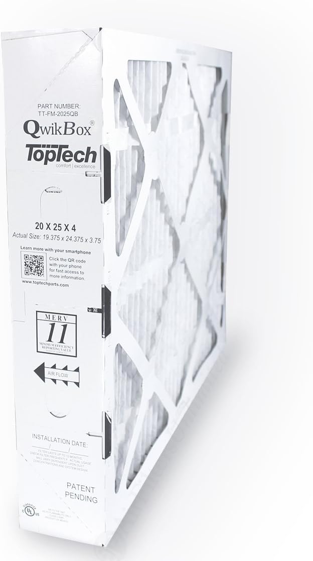 TechPure 20x25x4 MERV 11 Furnace Air Filter
