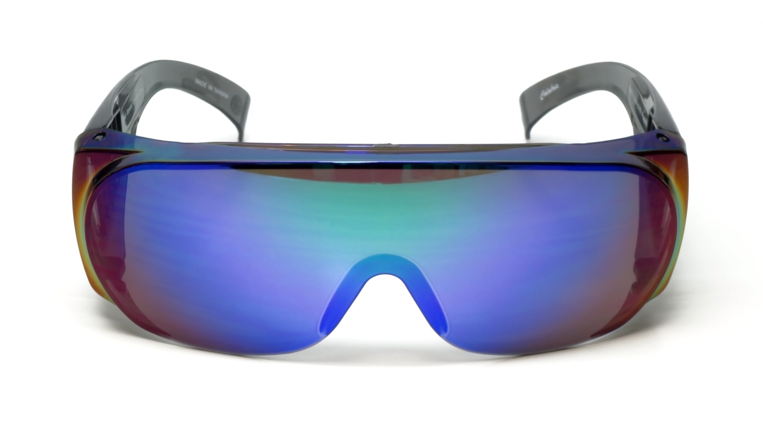 Calabria 1003 - Gafas de seguridad de ajuste grande para hombres y mujeres, envolventes, antivaho, rayones, antirreflejos