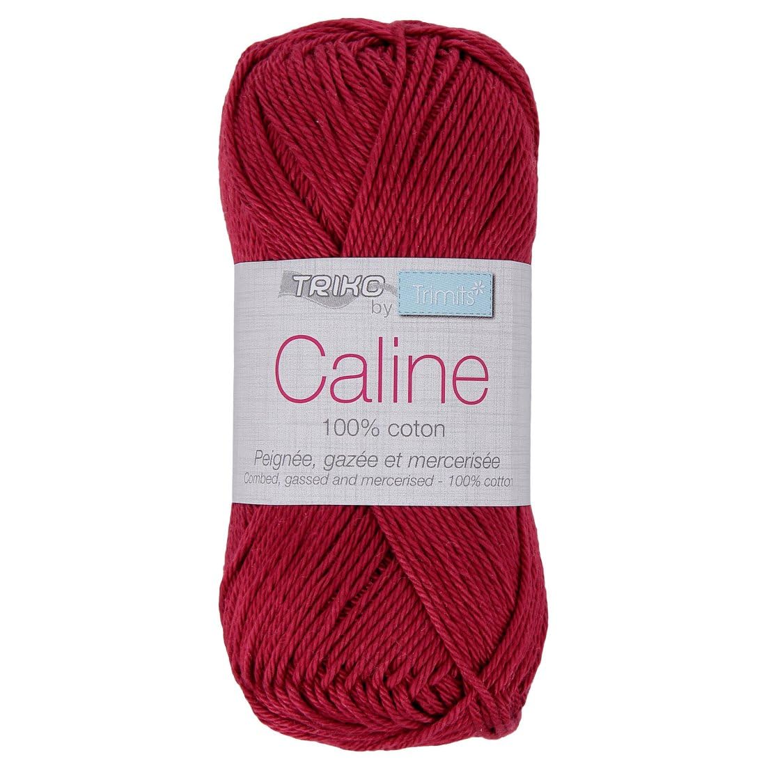 Coton à tricoter CALINE 114 Tuile - Distrifil - Yarn - 100% Coton - Rouge - 125 mètres
