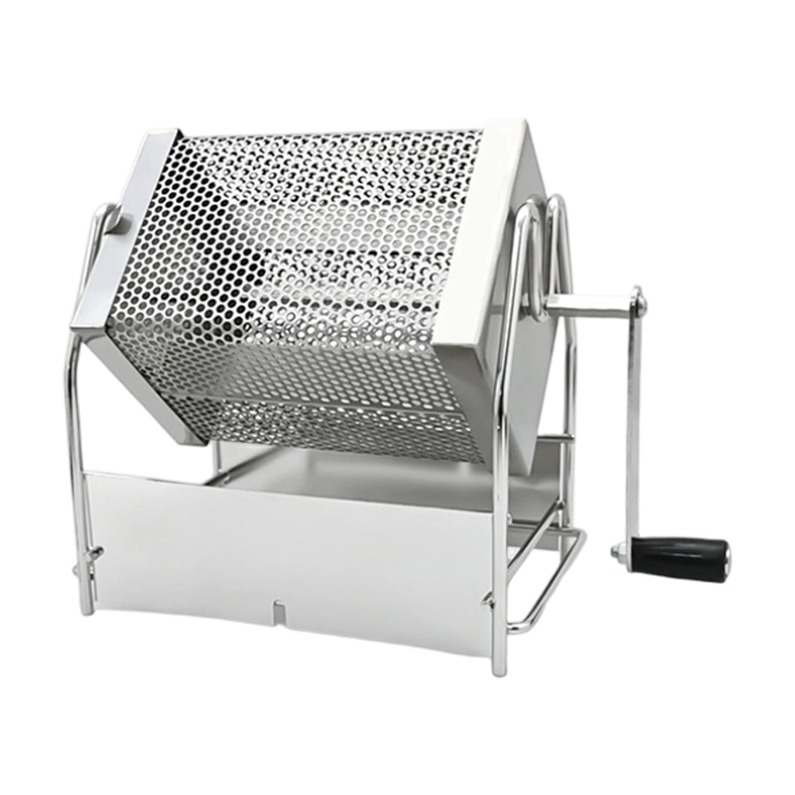 Xjdzineq Stainless Steel Handy Operated Coffee Roaster for Enthusiasts Camping Coffee Roasting Machine