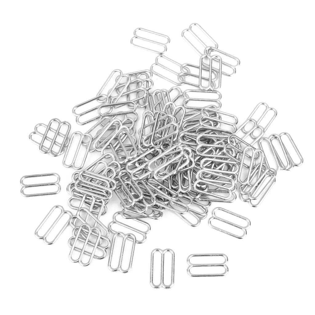 ZOOMELLA 8-Shaped Lingerie Adjustable Sewing Bra Rings Buckles 14mm 100Pcs Silver Crafts | Sewing | Other Sewing