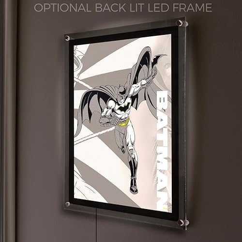 Miniatura 7 de MIGHTYPRINT DC Comics Liga de la Justicia Batman legendario 2 Cinturón Batarang Arte de pared duradero de 17 x 24 pulgadas No hecho de papel