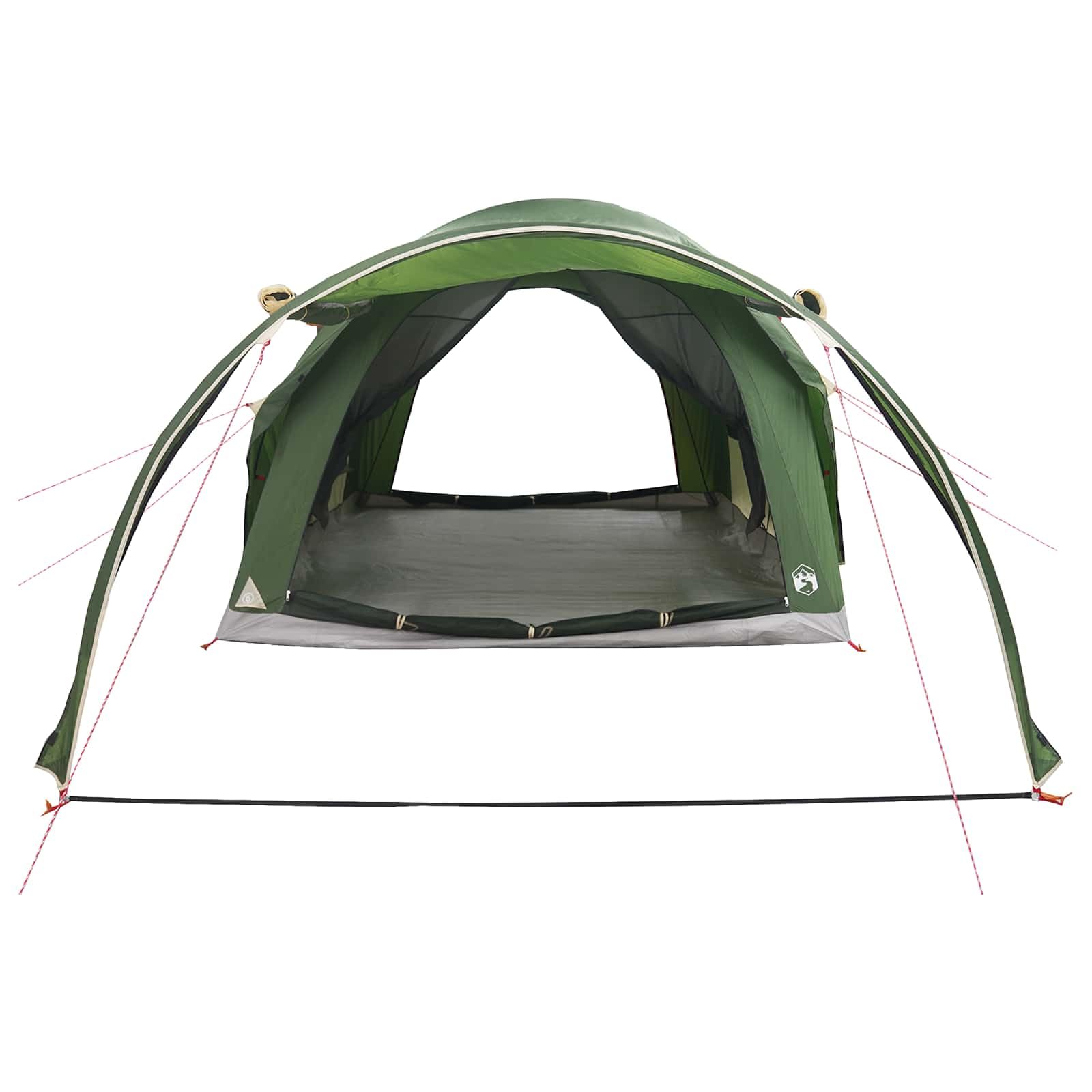 Tienda de campaña 370 x 275 x 210 cm verde poliéster y acero