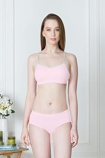 Van Heusen Women’s Cotton Cami Bra | Non Padded | Non Wired | Everyday Bra| Soft Cotton | Teenage Essential | All-Day Comfort | Thin Straps | Style 11013