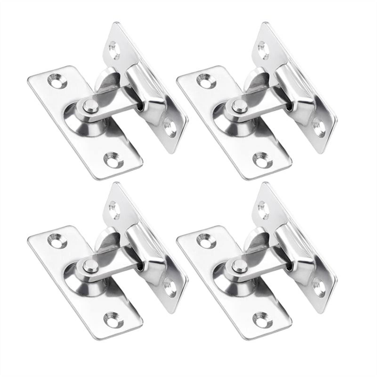 Verrou de porte coulissante 90 degrés en acier inoxydable 304 loquet solide lot de 4
