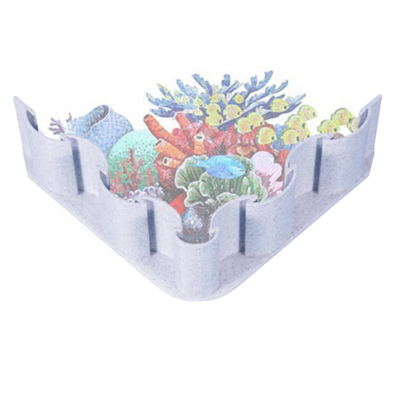 Aquarium Substrate Barrier - Sand Divider Isolation Panel Fence | Decoration Layout Gravel Organizer For Water Plant Fish Tank, Bottom Layer Separation Pet Habitat Clean Design Tool
