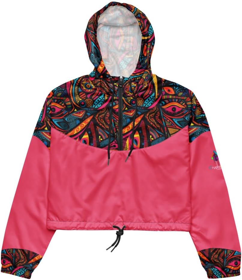 Isibindi (Courage) Women’s cropped windbreaker Pink