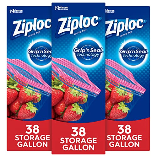 Ziploc Storage Bags with New Grip 'n Seal Technology,...