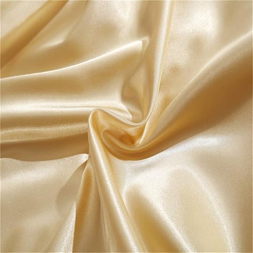 Miniatura 6 de Juego de sábanas de satén de 6 piezas. Juego de sábanas de satén de seda suave. Sábana encimera color naranja, sábana bajera ajustable con bolsillo