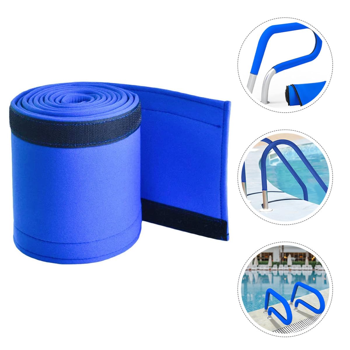 SHINEOFI Handlauf Überzug aus Neopren Verstellbare Pool Handlaufabdeckung mit Anti Rutsch Funktion für Schwimmbecken und Leiter als Poolhandlauf Hülle