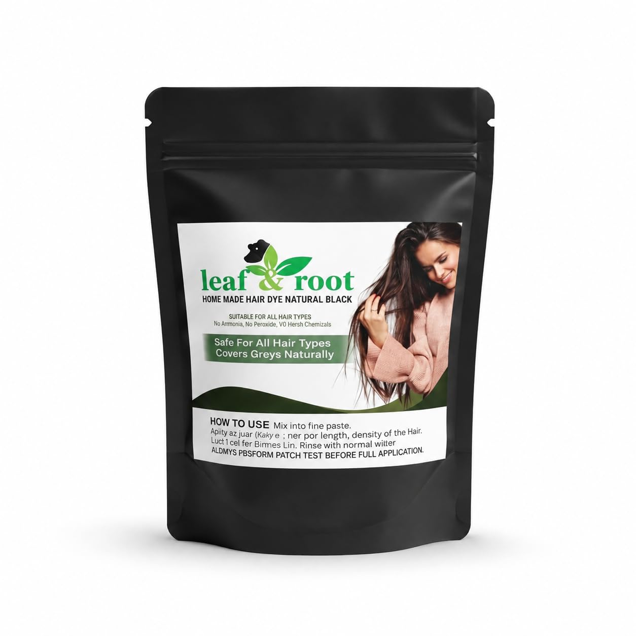 Natural Black Herbal Hair Dye | Plant Based Chemical Free Hair Color Powder | Ammonia & Peroxide Free | Herbal Grey Coverage Hair Colour | Safe & Gentle for Men & Women | 80g Pack-image-19