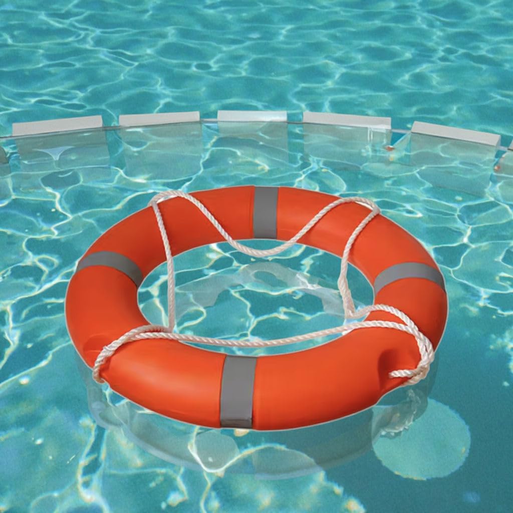 Swimming Safety Ring Life Buoy Floating Ring Bracelet Buckle Buoy for Water Rescue Life Saving Rope,Pool Sea, River Sports Equipment- Any Color-image-46